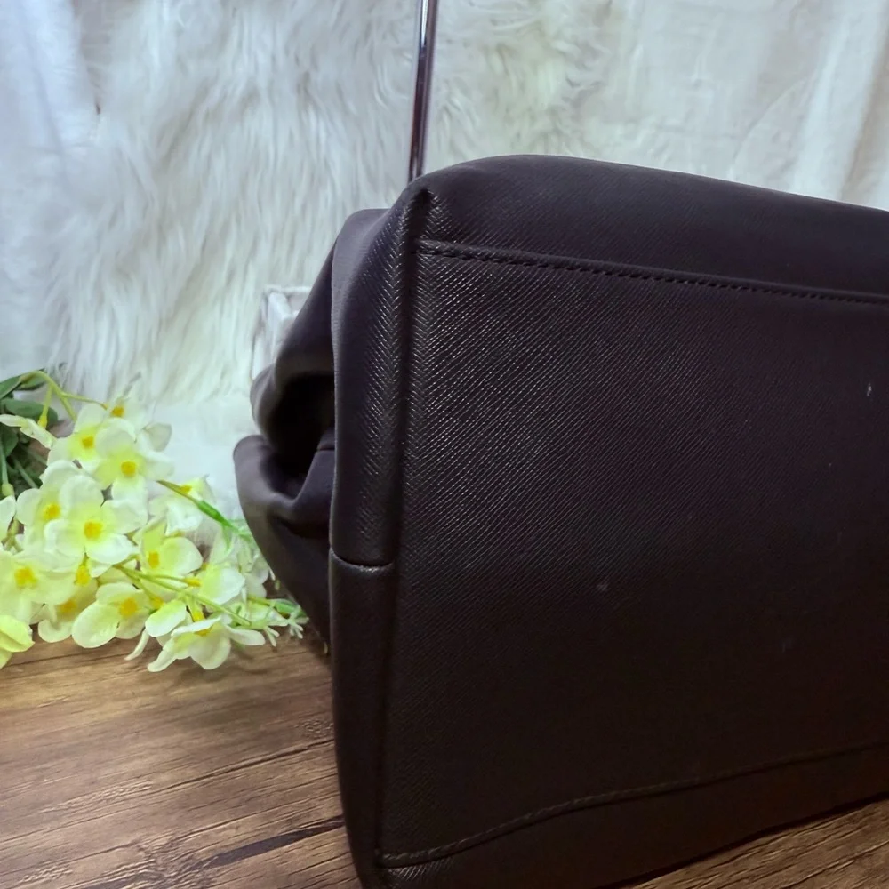 Coach Black Tote with Chain Straps